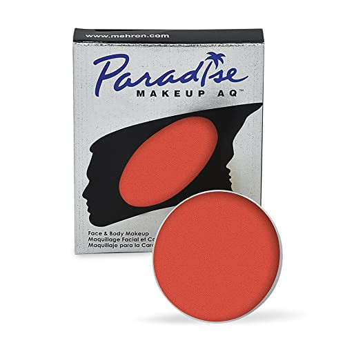 Mehron Makeup Paradise Makeup AQ Refill Size | Stage & Screen Performance, Face & Body Painting, Beauty, Cosplay, and Halloween | Water Activated Face Paint, Body Paint .25 oz (7 ml) (CORAL) | Amazon (US)