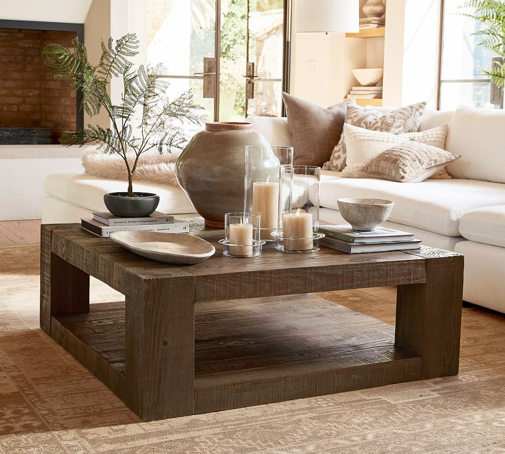Open Box: Rockport Square Reclaimed Wood Coffee Table (44") | Pottery Barn (US)