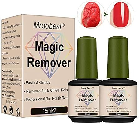 Magic Nail Polish Remover, Magic Gel Remover, Gel Polish Remover, Easily & Quickly Removes Soak-O... | Amazon (US)