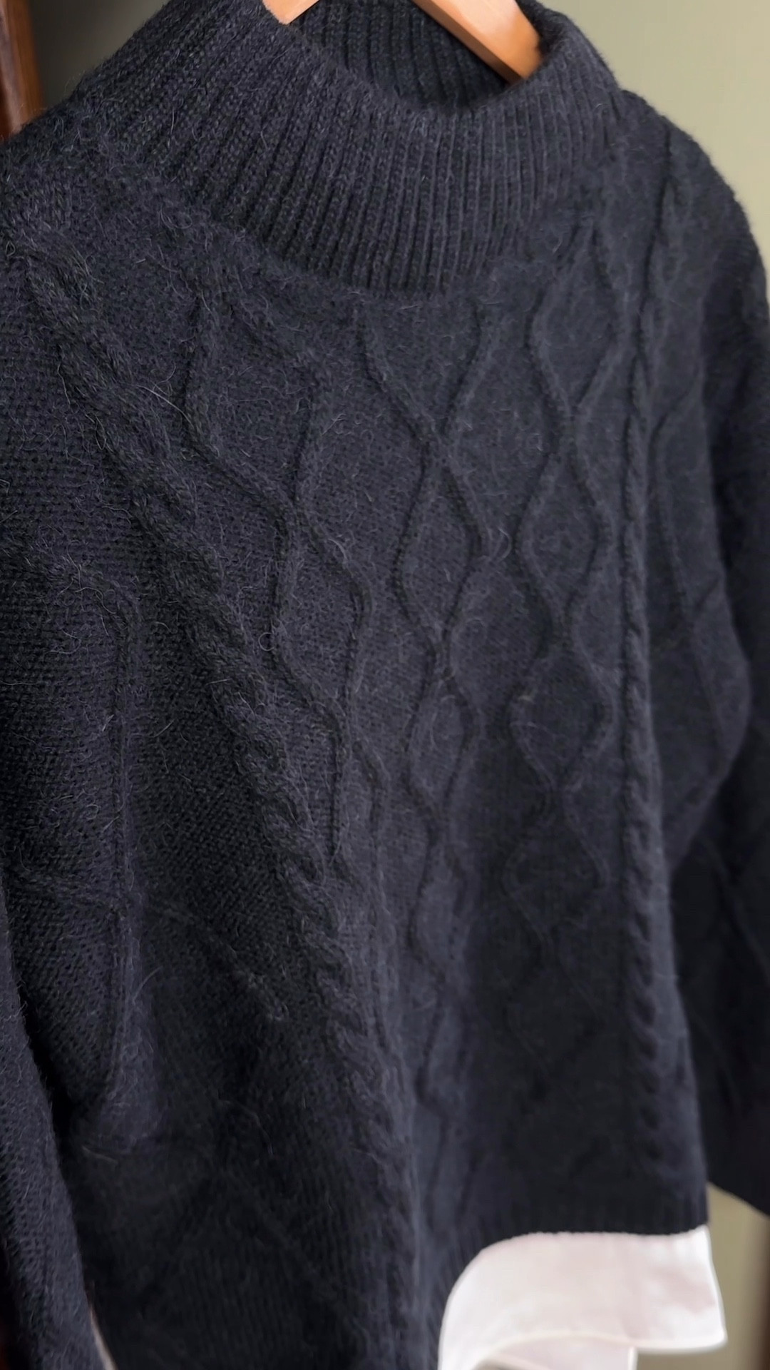 Mock shirt jumper. It’s like wearing 2 pieces in one 

#LTKSeasonal #LTKOver40 #LTKHoliday