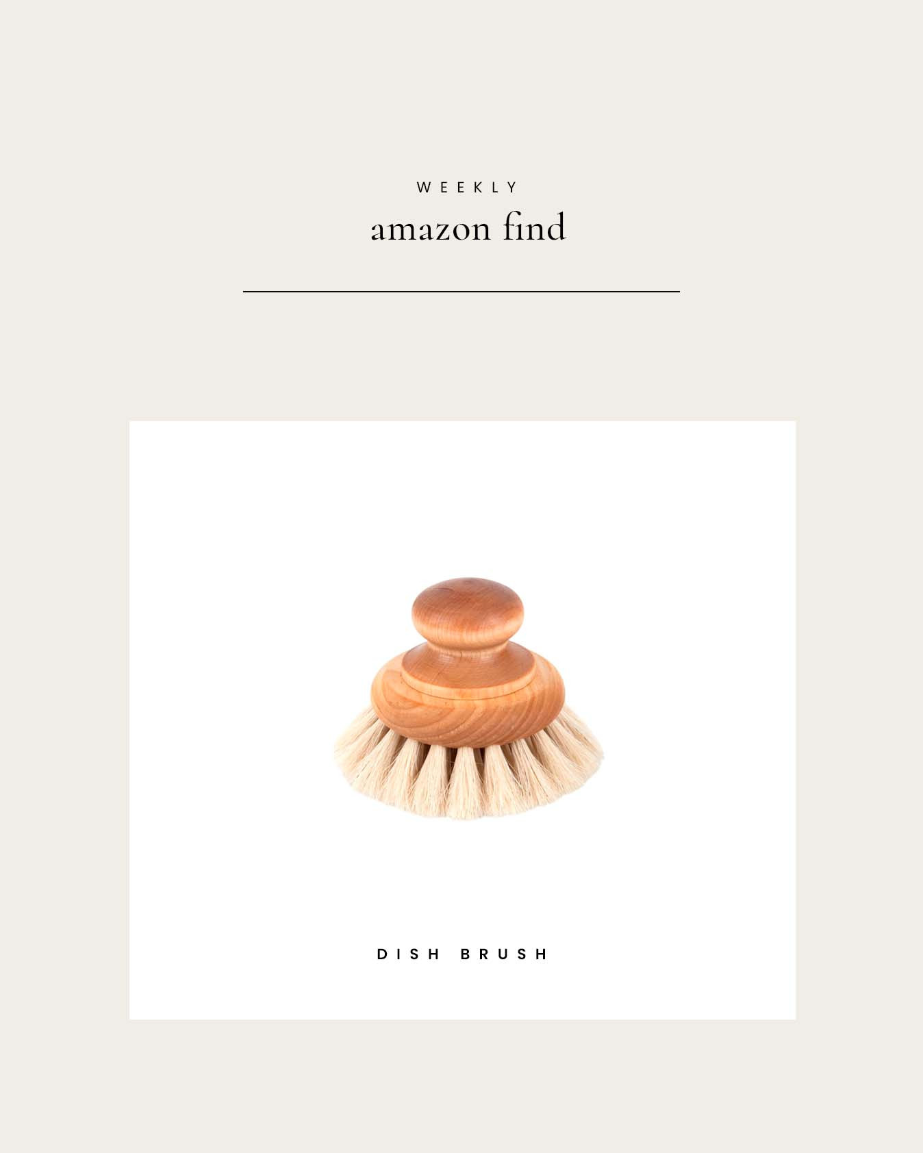 Weekly Amazon Find : Birch and Horse Hair Dish Brush 

 

#LTKHome