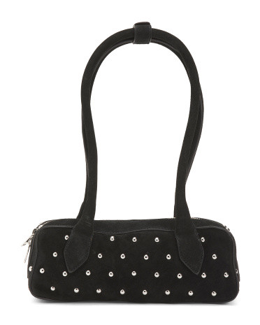 Suede Delilah Mini Stud Satchel | TJ Maxx