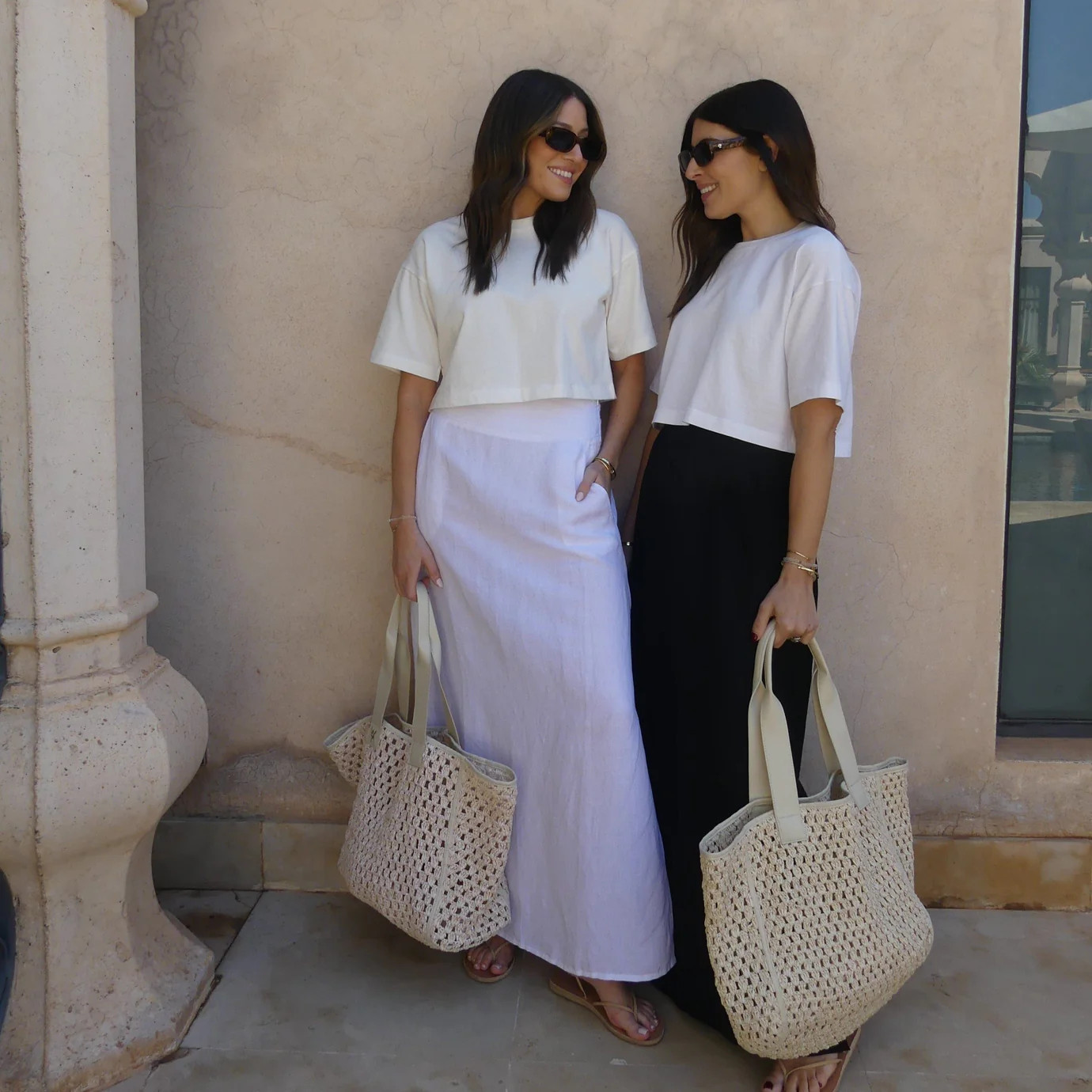 LINEN BLEND MAXI SKIRT - WHITE | WAT The Brand