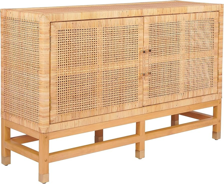 Tov Furniture Amara Natural Woven Rattan Buffet | Amazon (US)