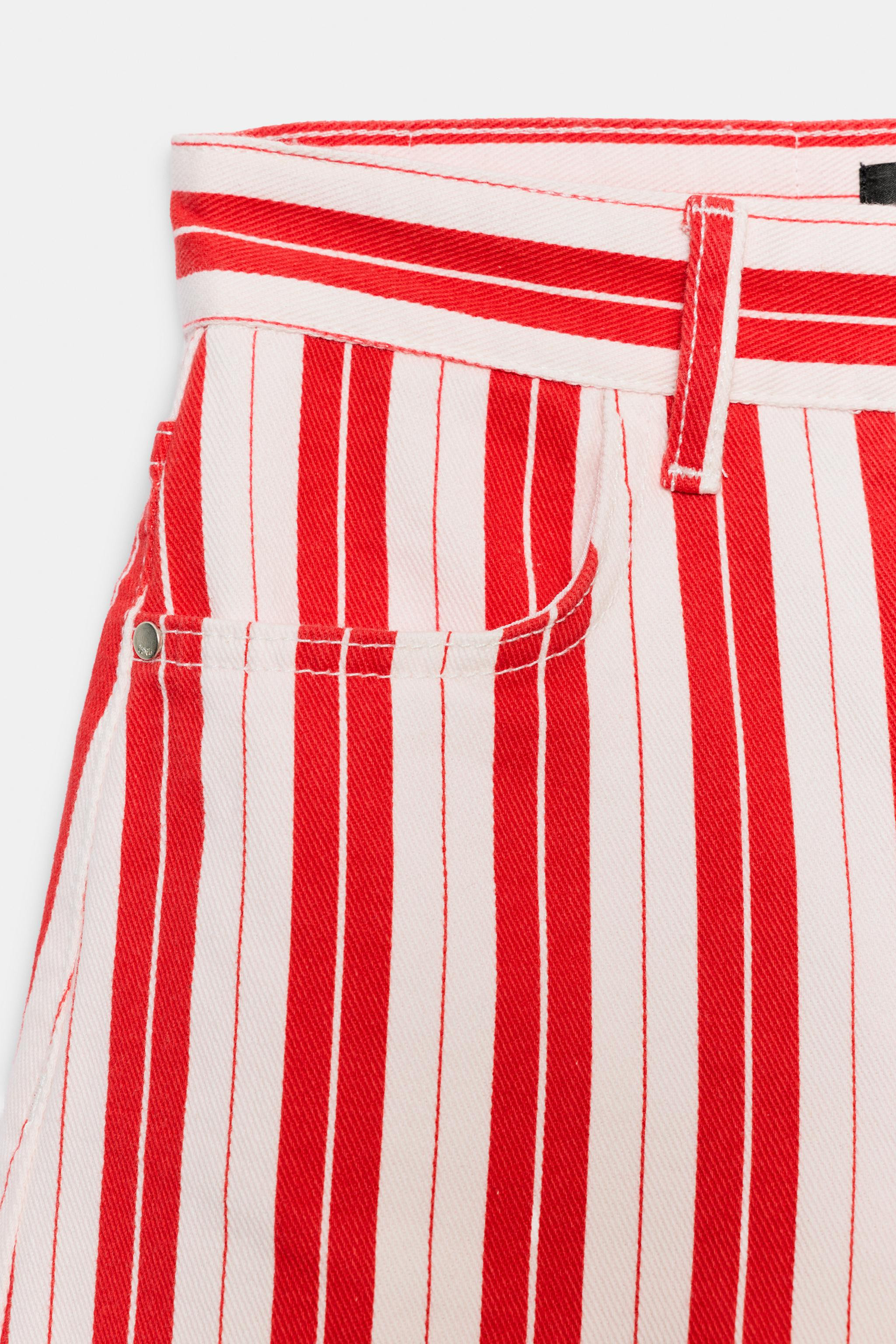 STRIPED MOM FIT SHORTS | Zara US