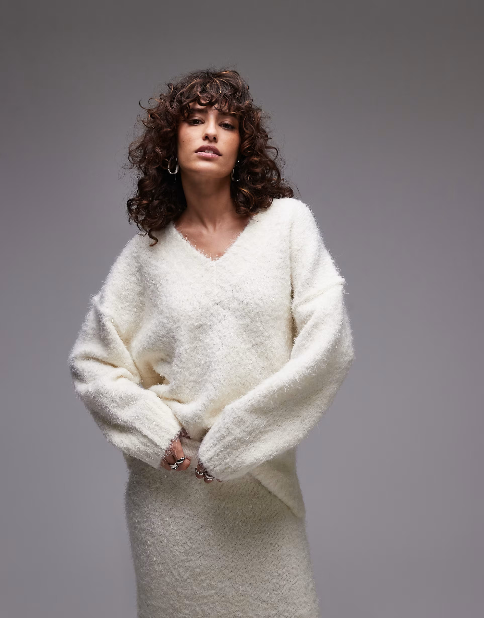 fluffy jumper cream | ASOS (Global)
