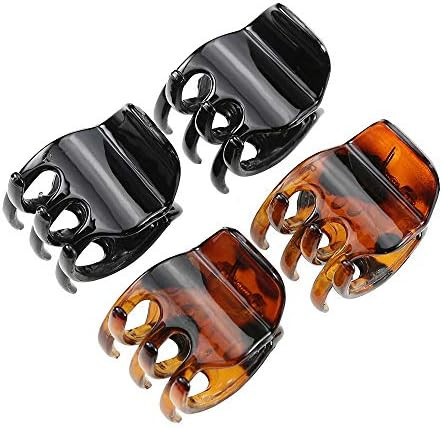minihope Women's And Girls`s Classics 4 Medium Claw Clips, Great for Easily Pulling Up Your Hair,Pef | Amazon (US)