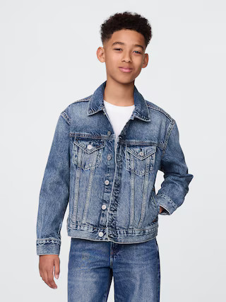 Kids Organic Cotton Icon Denim Jacket | Gap (US)