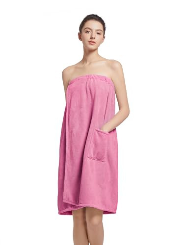 Women'S Soft Wrap Towel Full Length，Bath Robe After Shower Female Plush Long，Spa Bathrobes Li... | Amazon (US)