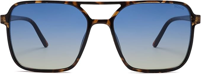 SOJOS Trendy Vintage Aviator Square Sunglasses For Womens Mens Retro 70s UV400 Women Sun Glasses ... | Amazon (US)