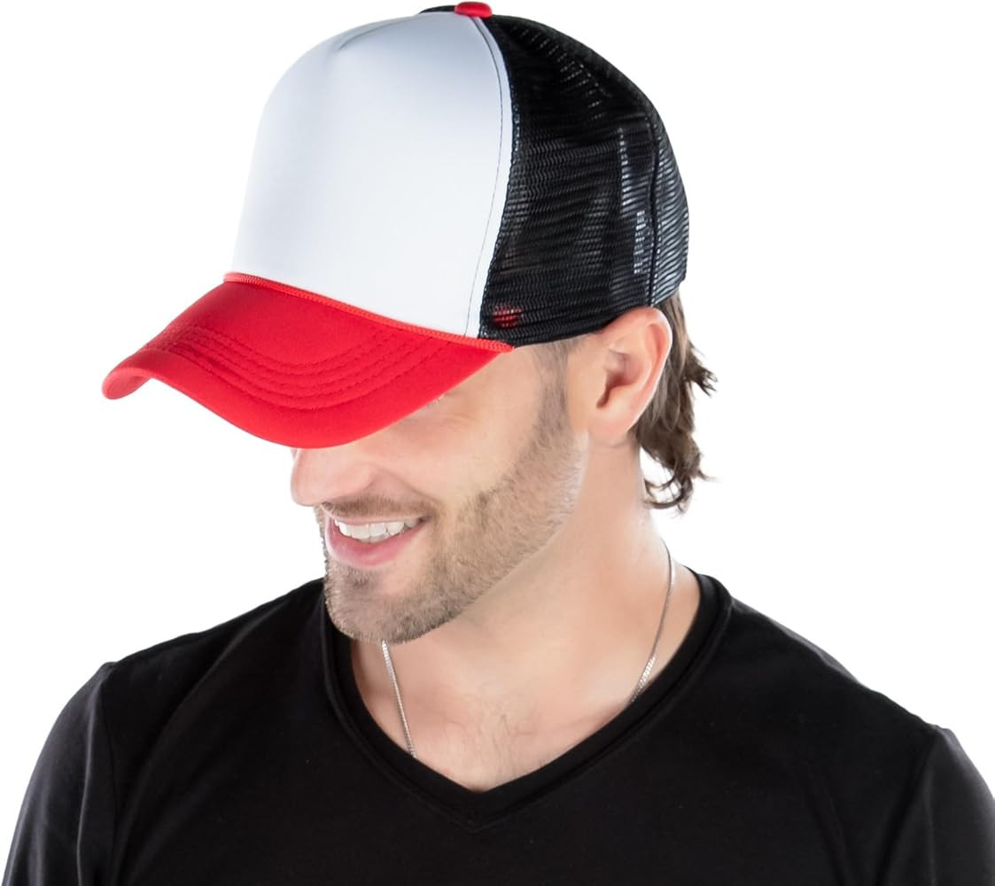 Funky Junque Women's Men's Foam Blank Hat Baseball Trucker Cap | Amazon (US)