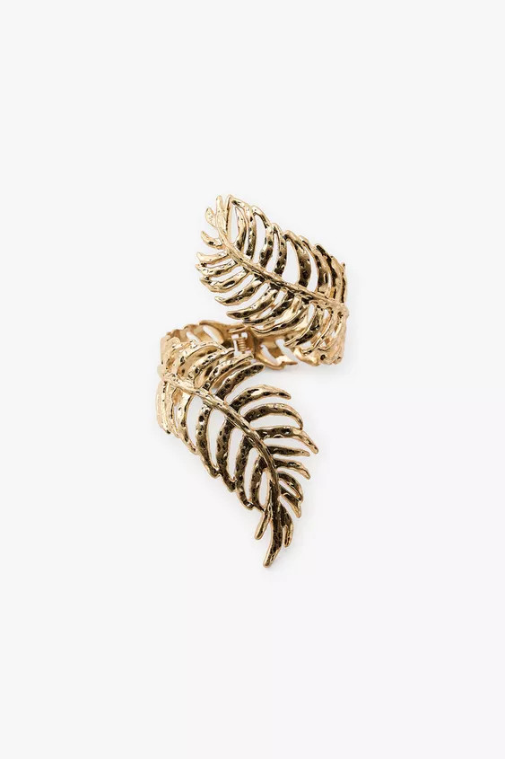 ARECA LEAF COILED BRACELET | Zara US