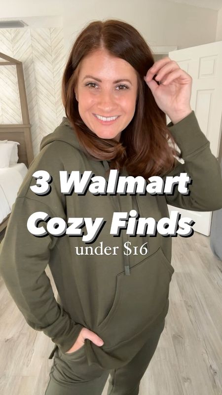 3 Cozy Walmart Finds | Under $16 🙌🏼 This is what I’d be wearing today if I didn’t live in FL (and it wasn’t 87 degrees today)! But will be taking this on our winter trip! 

Follow me for more affordable fashion and casual style! 

Wearing: 
Hoodie- medium
Joggers- XS but small would be fine!
Vest- size up 1-2 from normal size (it’s juniors sizing and has a cropped fit) 

#LTKfindsunder50 #LTKstyletip #LTKSeasonal