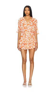 MISA Los Angeles Becca Dress in Patmos Tangerine from Revolve.com | Revolve Clothing (Global)