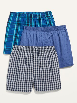 3-Pack Soft-Washed Boxer Shorts -- 3.75-inch inseam | Old Navy (US)