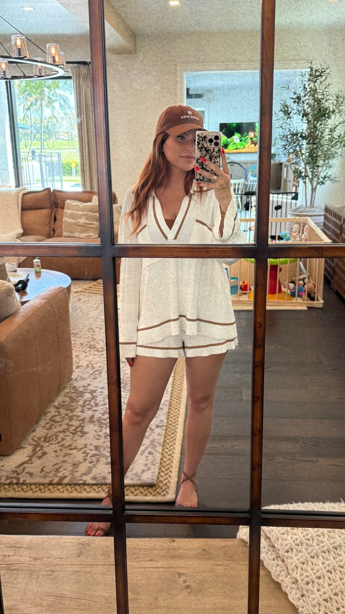 This set is mostly sold out but you can sign up for the restock! Wearing a small shirt and medium top

#LTKOver40 #LTKFindsUnder100 #LTKStyleTip