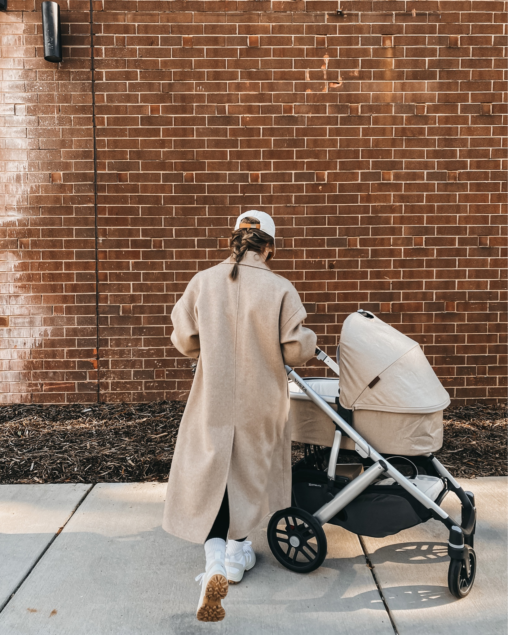 casual winter outfit, neutral winter coat, neutral sneakers, white sneakers, baby stroller 

#LTKSeasonal #LTKfamily #LTKbaby