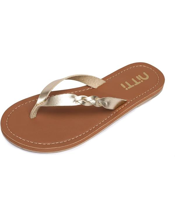 NITTI Women's Sandals | Flip Flops for Women with Soft Comfortable Footbed | Unique Style Design ... | Amazon (US)