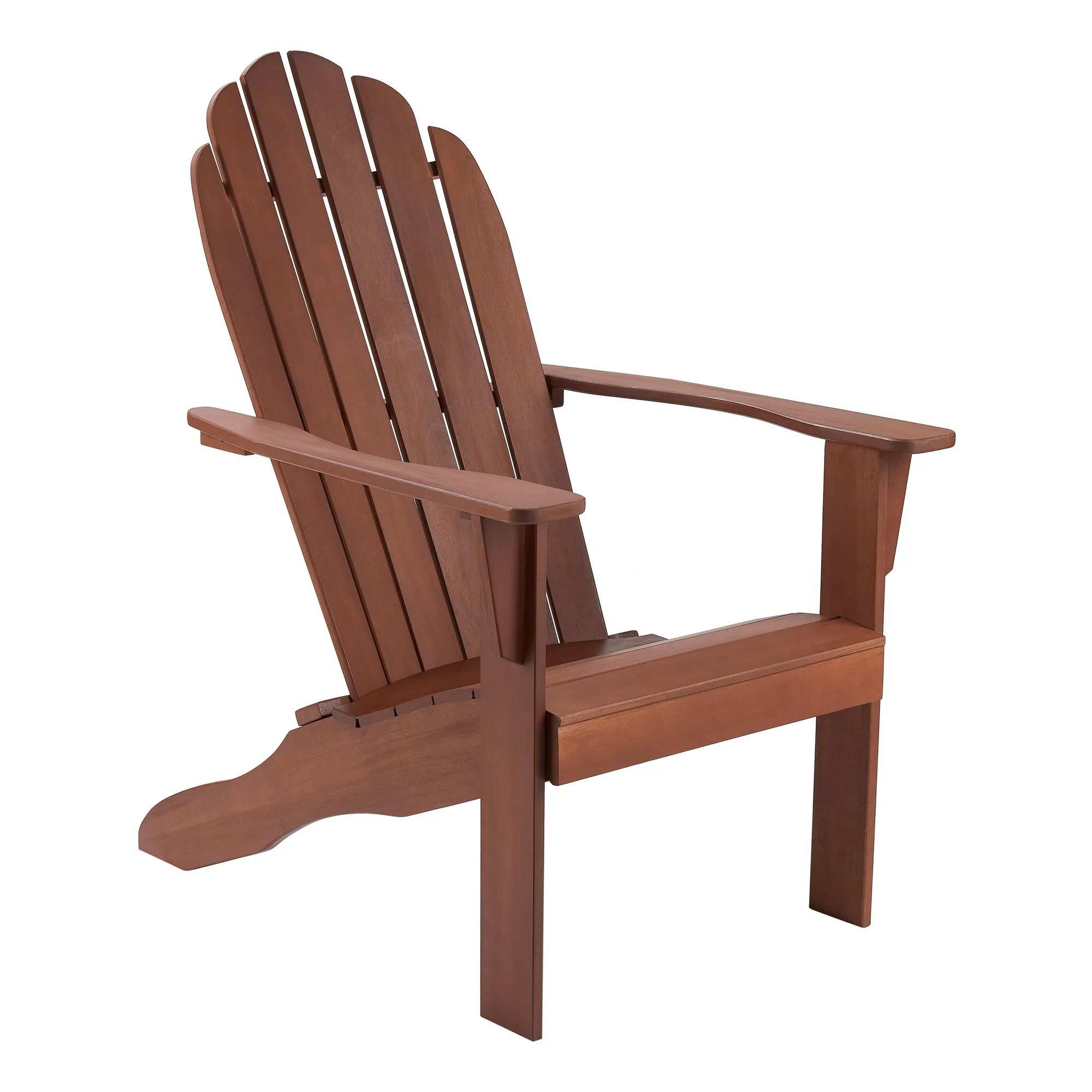 Mainstays Wooden Outdoor Adirondack Chair, Natural Finish, Solid Hardwood | Walmart (US)