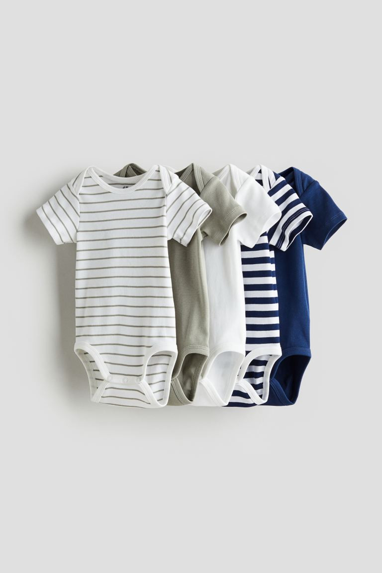 5-pack Cotton Bodysuits | H&M (US + CA)