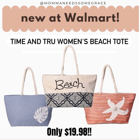 Walmart beach bags! 

#LTKitbag #LTKstyletip #LTKfindsunder100