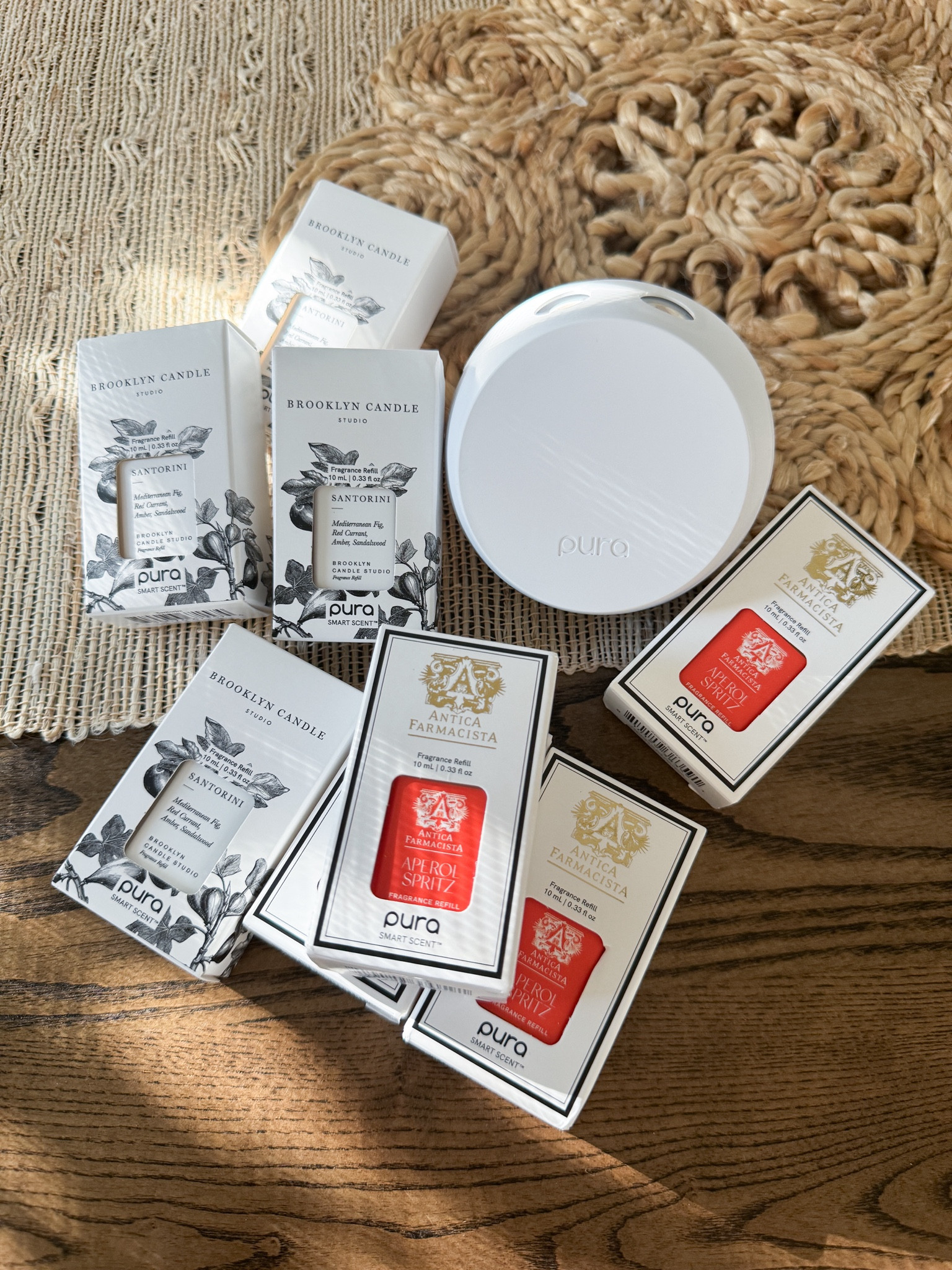End of summer Pura refresh — loving these for end of summer 

Updating our scents for the month. These are two everyday fragrances we love. We love our Pura Smart Diffusers—our home always smells amazing! 

For reference our home is 4,500 sq. feet & we have 4 total diffusers; 3 upstairs & 1 in the common area downstairs.

Home Must Haves - Home Fragrance - Aperol Spritz - Santorini 

#pura  #homerefresh #fragrance #homefragrance #summerfragrance #summerscent 

#LTKFamily #LTKHome