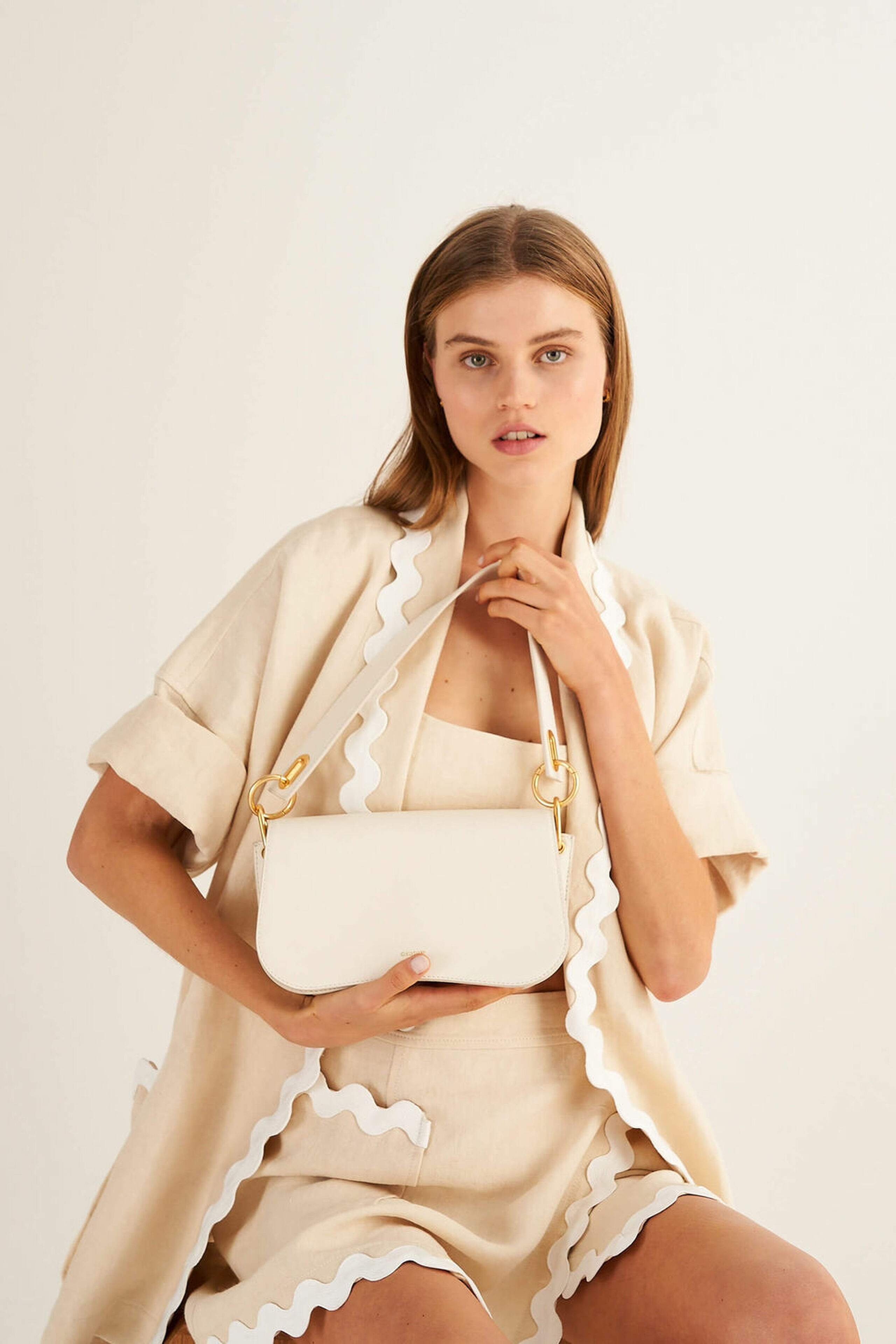 Oroton Liv Paper White Day Bag | Oroton