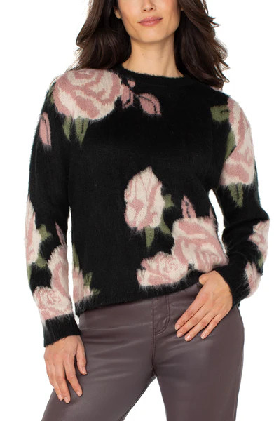 CREW NECK DROP SHOULDER SWEATER | Liverpool Jeans