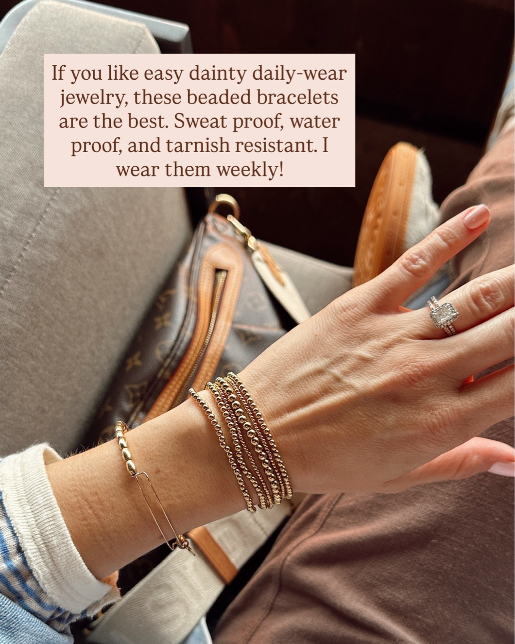 Favorite gold beaded bracelet stack that won’t tarnish! Website is BOGO 50% off this weekend

#LTKootd #LTKSaleAlert