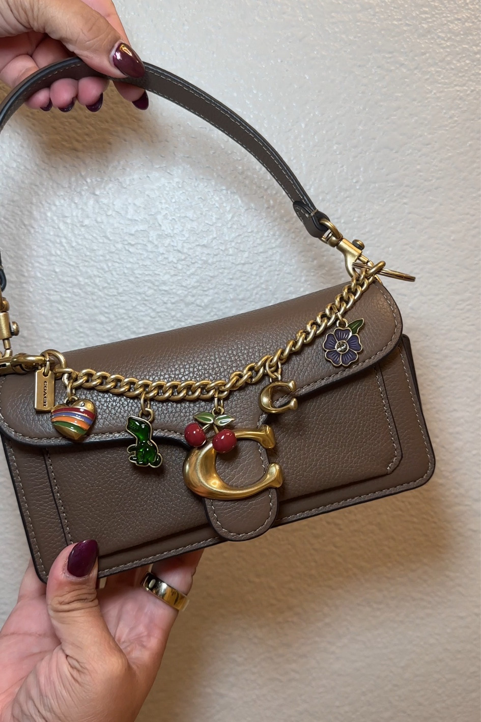 Coach Motif Chain Bag Charm