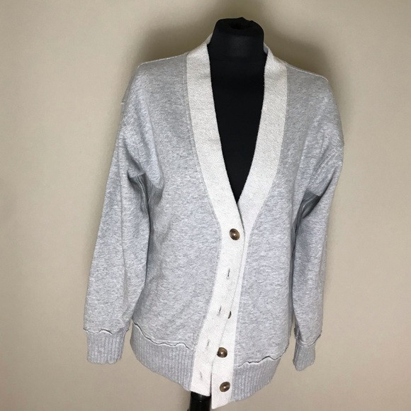 Aerie Gray Baseball Cardigan NWT | Poshmark