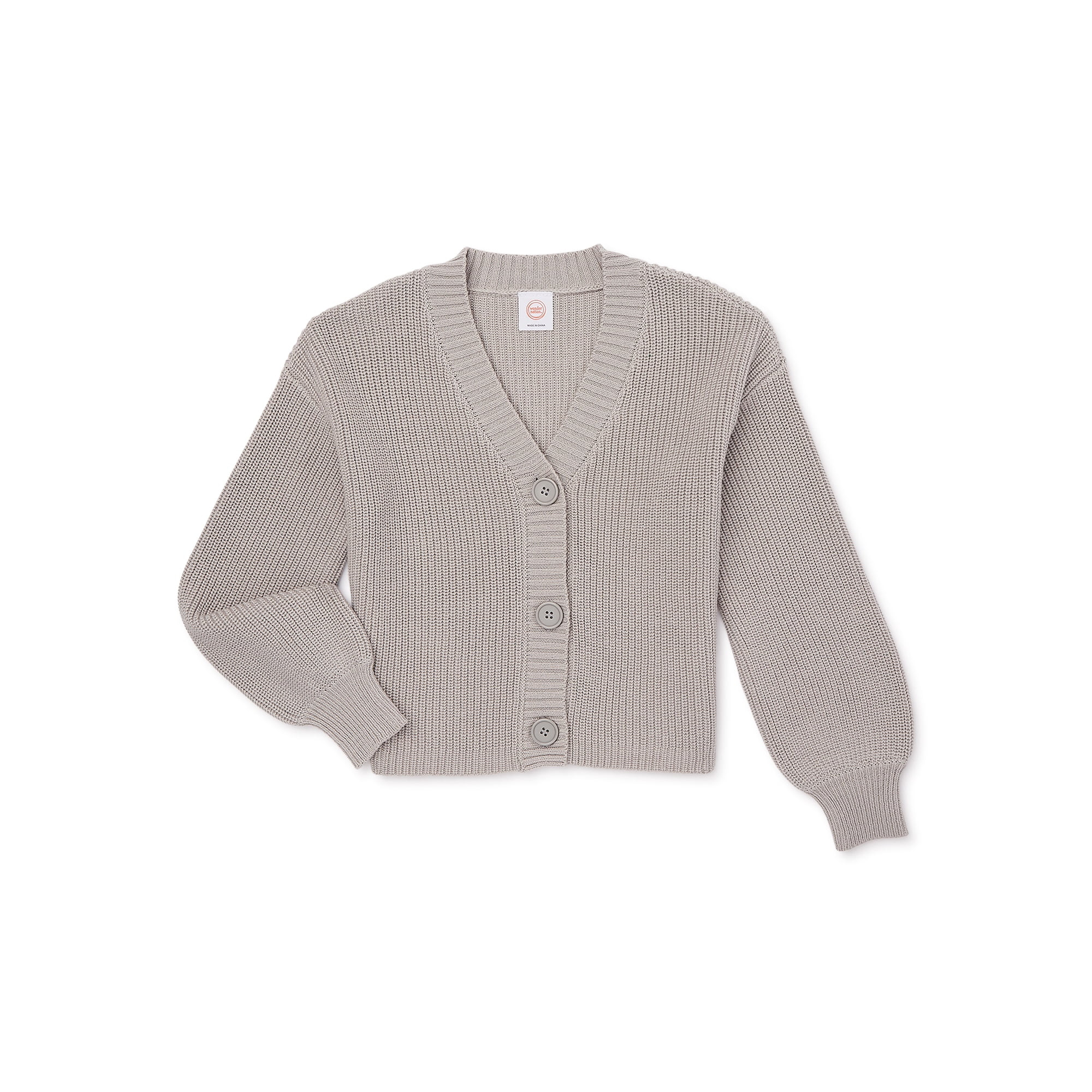 Wonder Nation Girls Cardigan Sweater, Sizes 4-18 | Walmart (US)