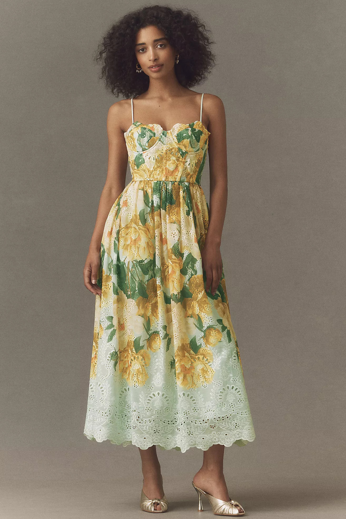 BHLDN Blooming Bustier Maxi Dress | Anthropologie (US)