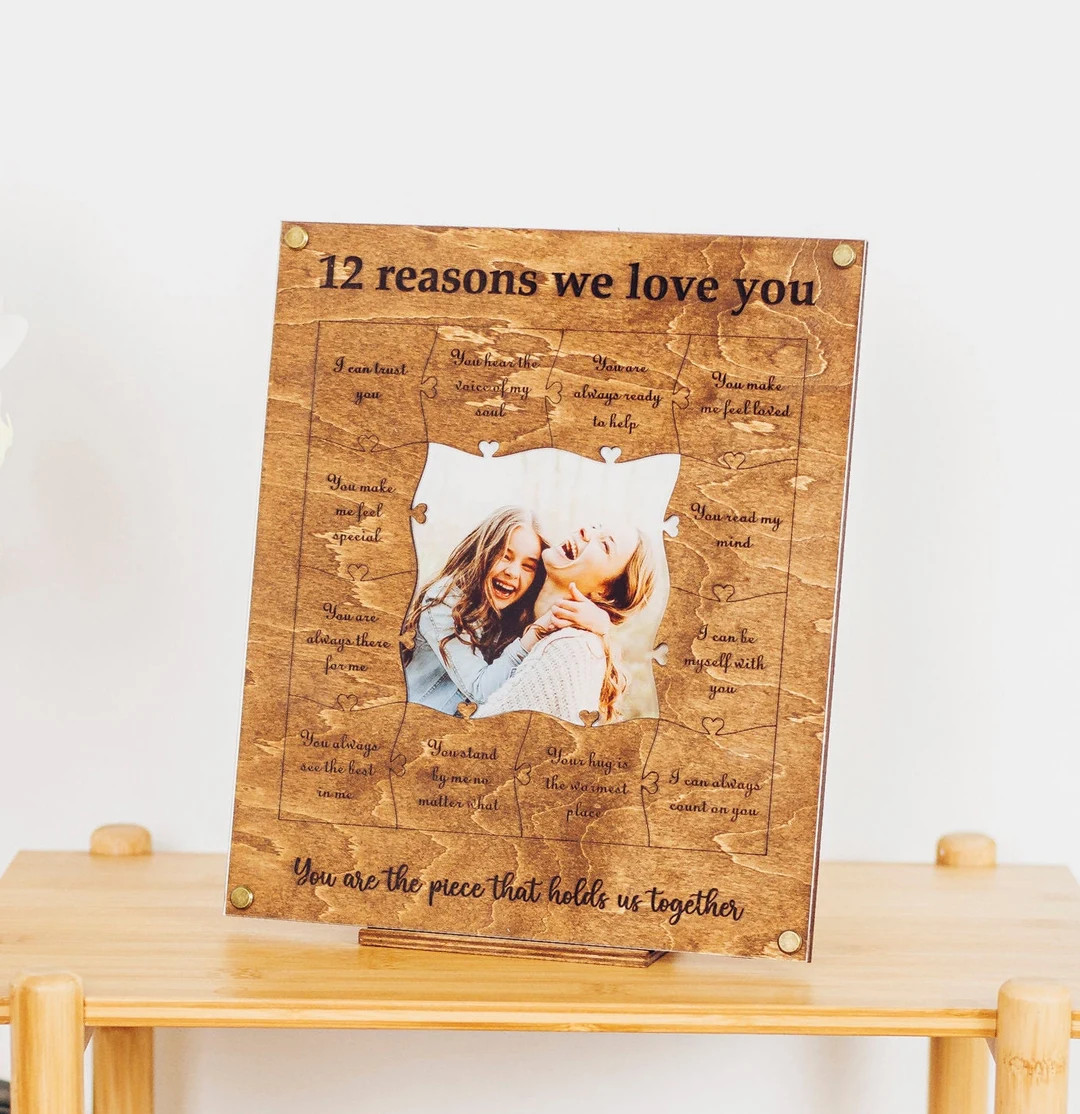 Personalized 12 Reasons Why I Love You Mom Birthday Gift Mothers Day Custom Gifts From Daughter W... | Etsy (US)