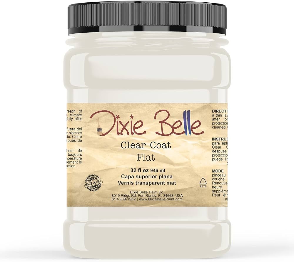 Dixie Belle Paint Company | Clear Coat | Polyacrylic Topcoat | Chalk-Friendly Furniture Paint Fin... | Amazon (US)