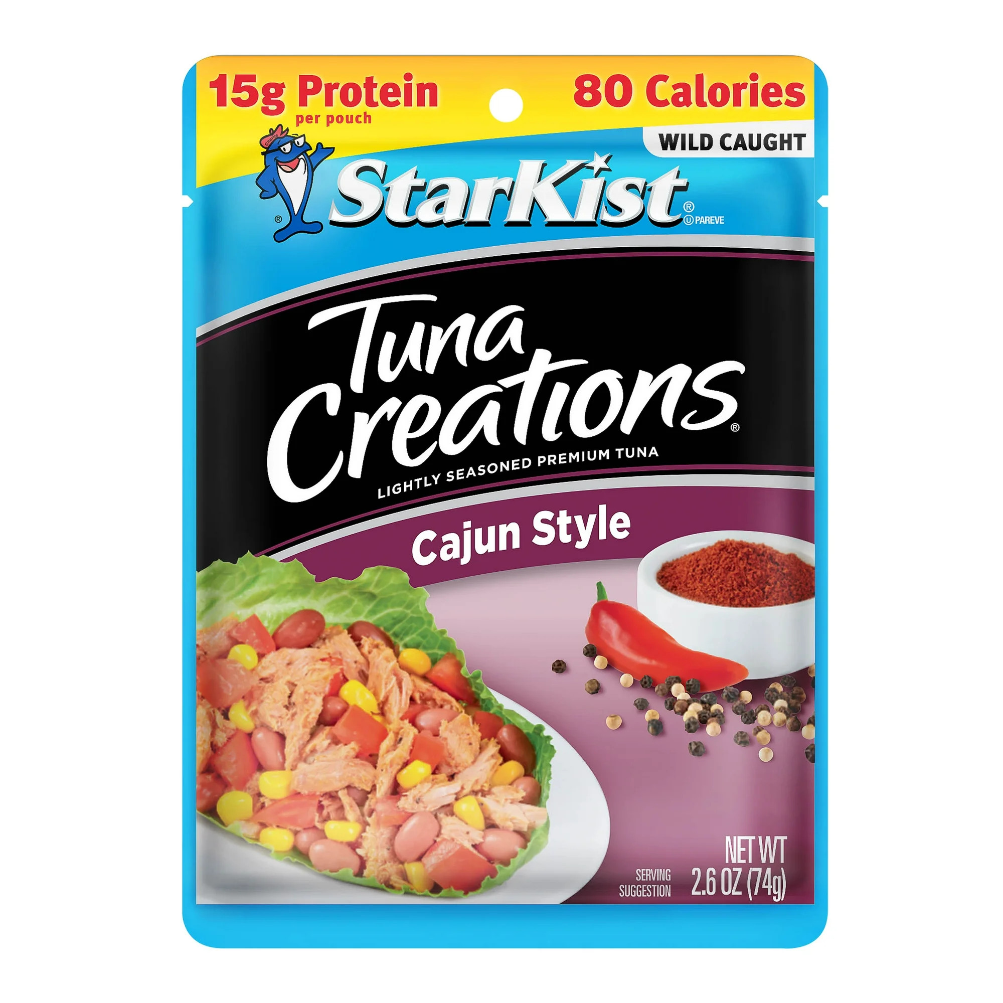 Starkist Tuna Creations Cajun Style, 2.6 oz Pouch | Walmart (US)