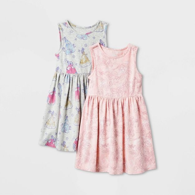 Toddler Girls' 2pk Disney Sleeveless Belle And Princess Dress | Target