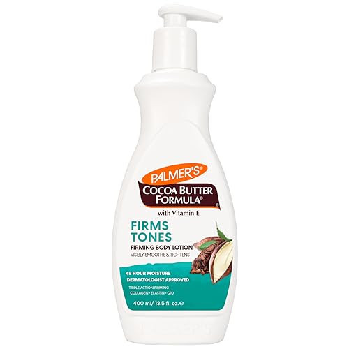Palmer's Cocoa Butter Formula Skin Firming Body Lotion, Toning & Tightening Cream with Q10, Collagen & Elastin, Pump Bottle, 13.5 Oz. | Amazon (US)