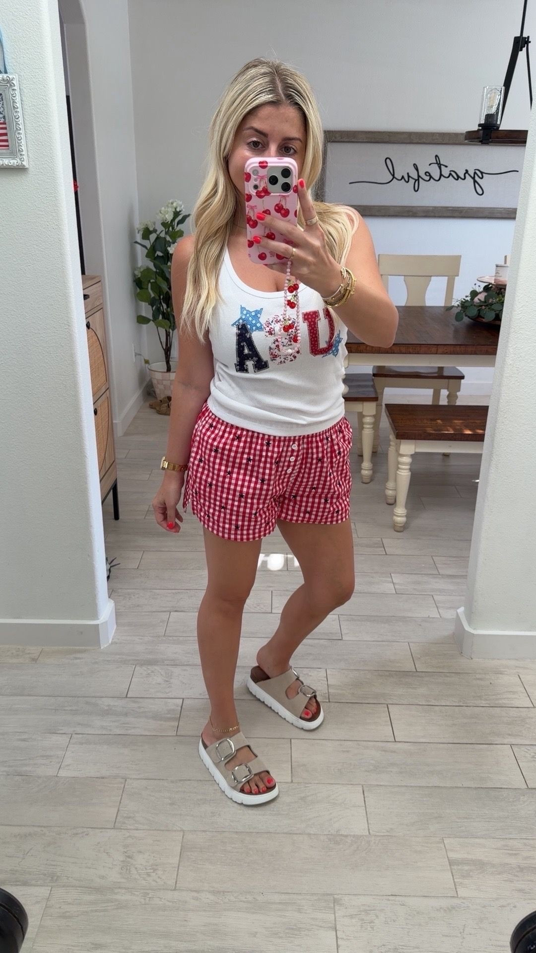 4th of July outfit
Size small
Sandals tts

#LTKootd