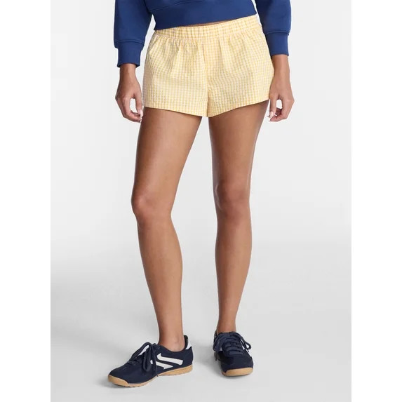 No Boundaries Game Day Gingham Shorts, 2'' Inseam, Women's XXS-XXL | Walmart (US)