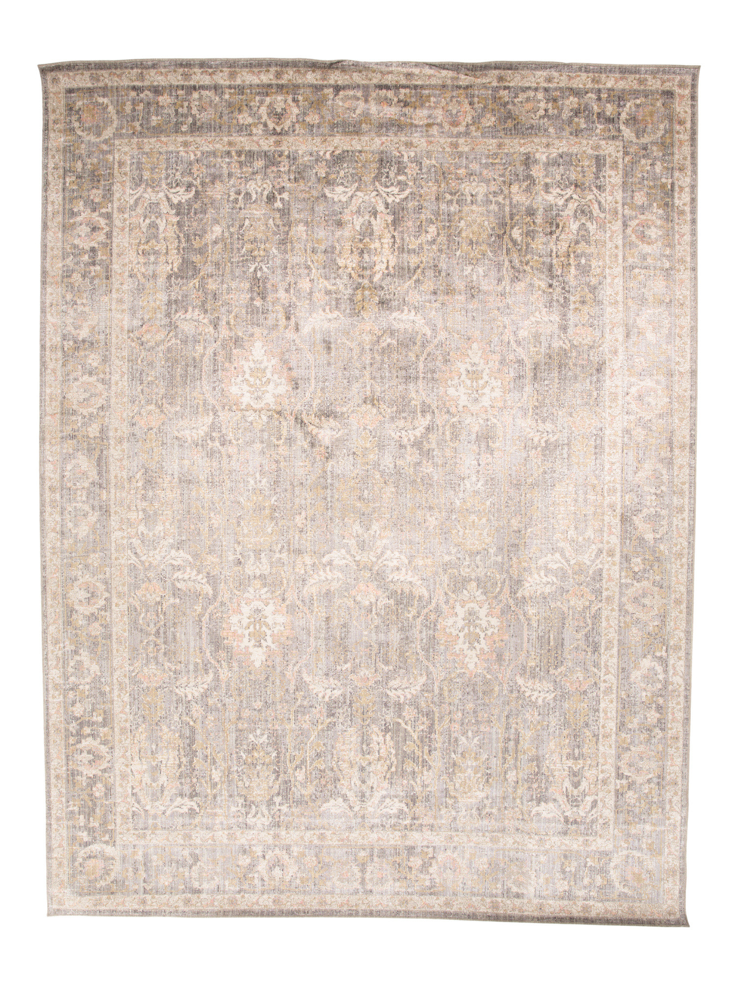 Made In Egypt 5x8 Rosemarie Floral Area Rug With Decorative Border | Global Home | Marshalls | Marshalls