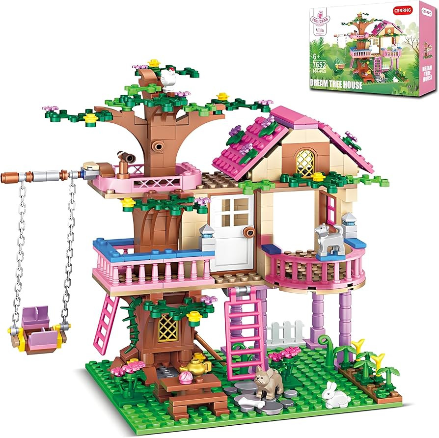 Dream Tree House Friends Building Set Friends Construction Educational Toy 504 Pieces Gifts for G... | Amazon (US)