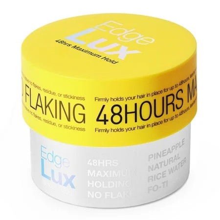 Lux Collection - Edge Lux Edge Control Wax 48 Hour Maximum Hold No Flaking Natural Ingredients Scented Conditioning Styling Hair Gel Tamer (10.58 Ounce (Pack of 1) Pineapple) | Walmart (US)