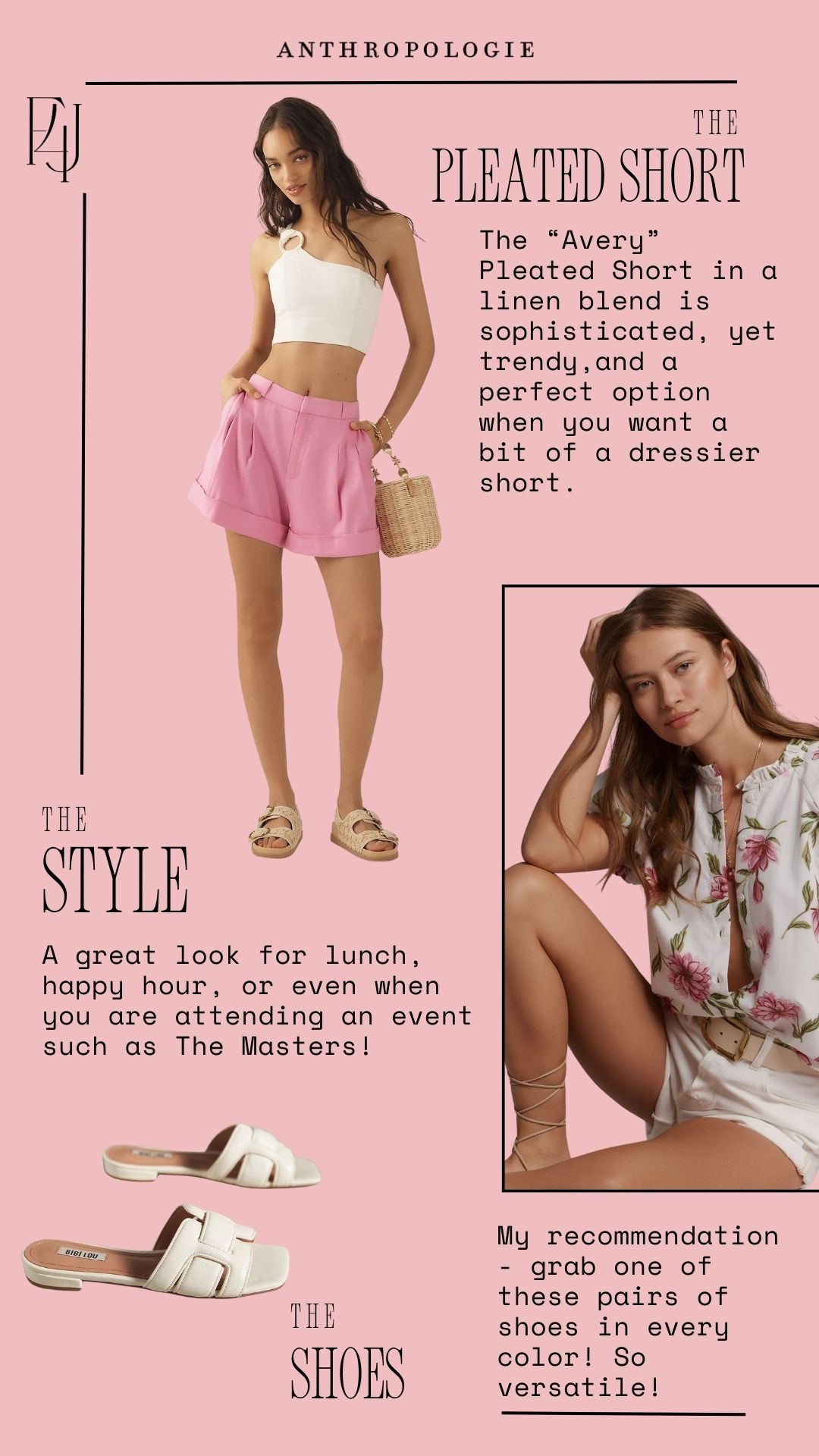A great look for lunch, happy hour, or even when you are attending an event such as The Masters! Now through March 10th, save 20% on orders of $100+. Use code "Anthro20" at checkout.

Fit4Janine, Anthropologie, Spring Outfits, Shoes, Shorts, Blouses 


#LTKSaleAlert #LTKSeasonal #LTKStyleTip