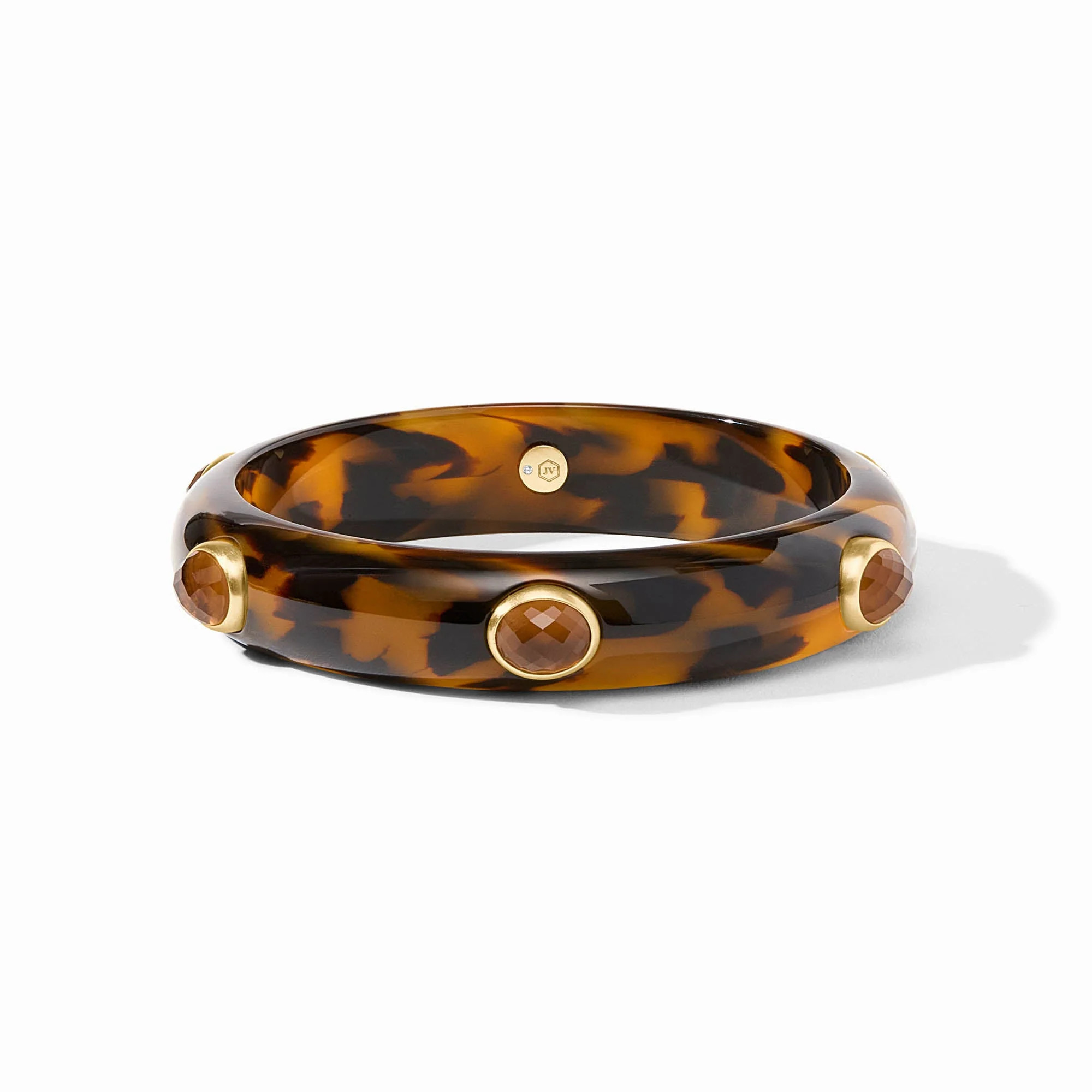 Carnaby Stone Bangle - Tortoiseshell / Small | Julie Vos