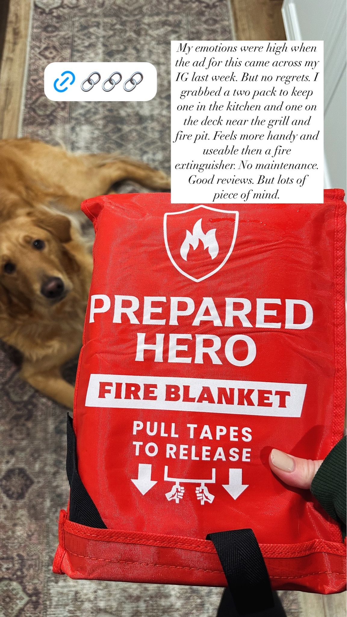 My emotions were high when the ad for this came across my IG last week. But no regrets. I grabbed a two pack to keep one in the kitchen and one on the deck near the grill and fire pit. Feels more handy and useable then a fire extinguisher. No maintenance. Good reviews. But lots of piece of mind.  @preparedhero

#LTKHome #LTKFindsUnder50 #LTKFamily