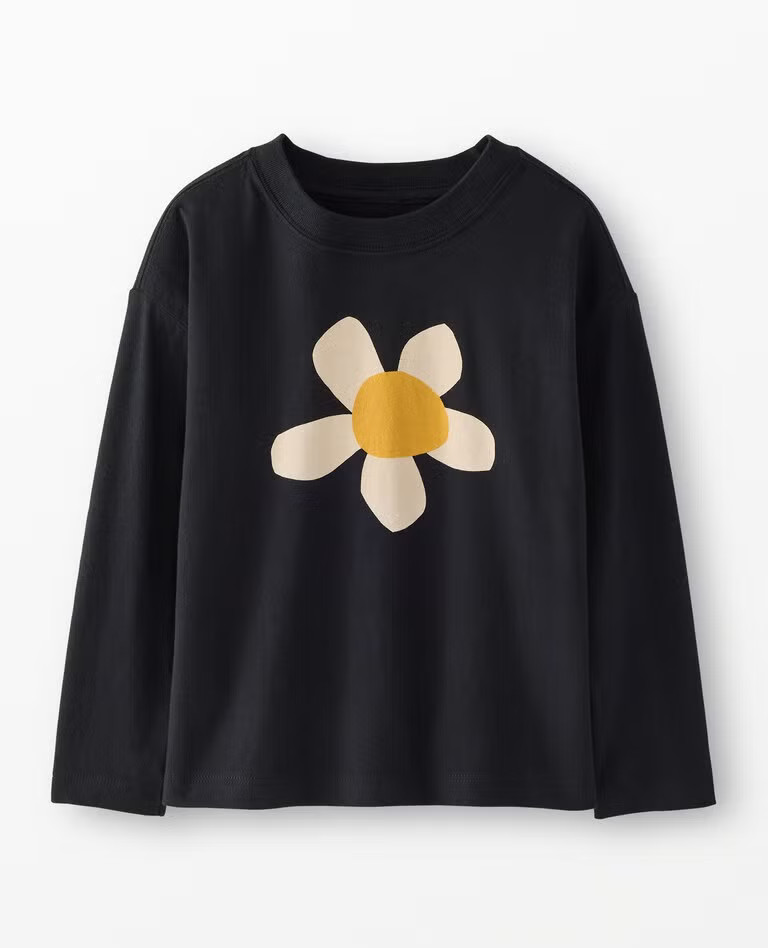 Long Sleeve Relaxed Fit Graphic T-Shirt | Hanna Andersson