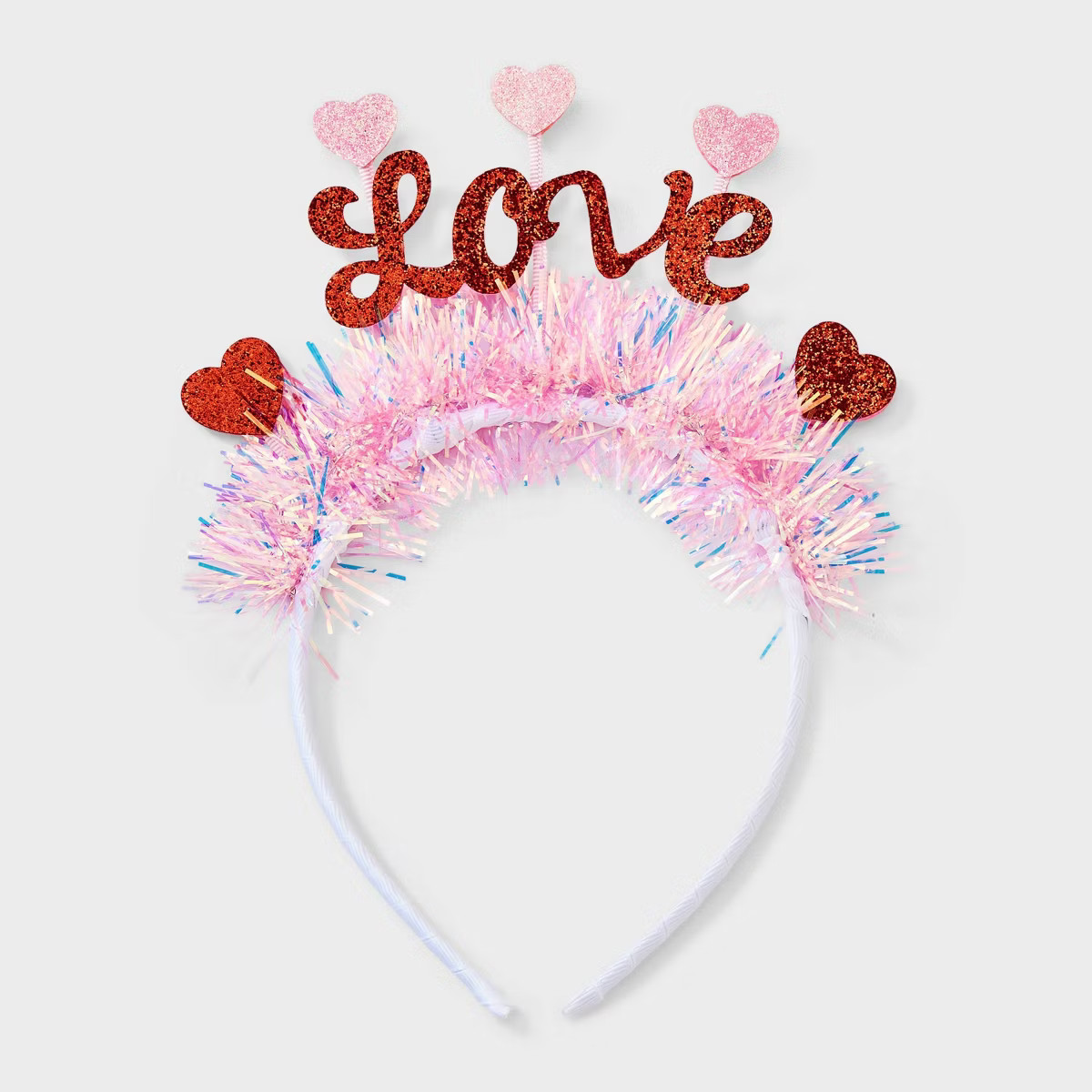 Valentines Heart "Love" Headband - Red/Pink | Target