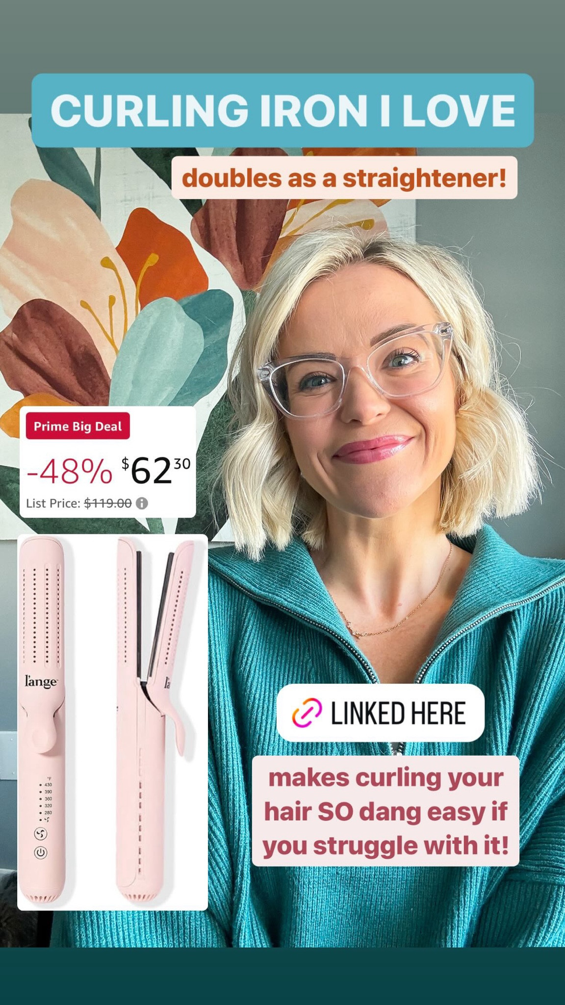 Love this curling iron- makes curling so easy! Also doubles as a straightener. So affordable and so good 

#LTKxPrimeDay 

#LTKBeauty #LTKGiftGuide