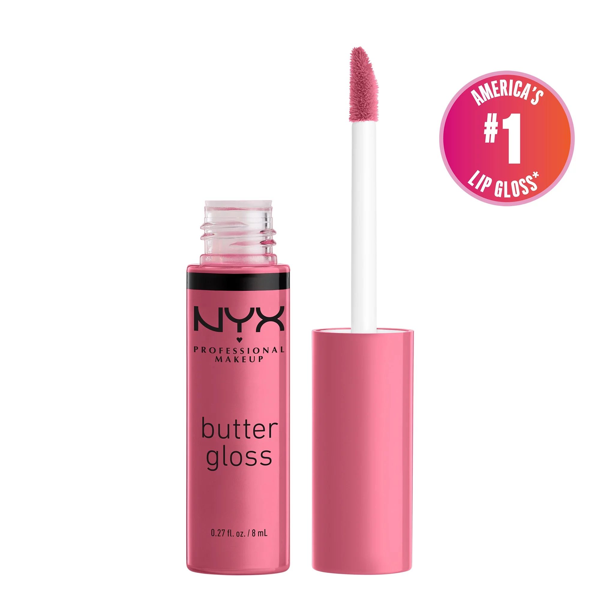 NYX Professional Makeup Butter Gloss, Non-Sticky Lip Gloss, Angel Food Cake, 0.27 Oz | Walmart (US)